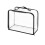 (A) Clear Large Capacity Storage Bag, See-Through Organizer Bag, 3D Foldable Storage Pouch for Clothes & Accessories 1