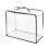 (E) Clear Large Capacity Storage Bag, See-Through Organizer Bag, 3D Foldable Storage Pouch for Clothes & Accessories 1