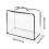 (E) Clear Large Capacity Storage Bag, See-Through Organizer Bag, 3D Foldable Storage Pouch for Clothes & Accessories 2