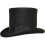 (L, Black) Hand Made Wool Top Hat Satin Lined Small To Xxl 1