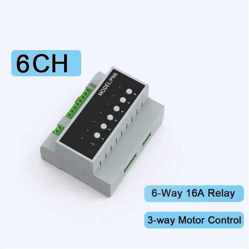 2X Tuya  Zigbee 6CH Relay  Module Remote Control Appliance Control Module Supports 3-Way Motor Control 1