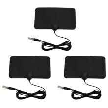 3X Flach HD Digital Indoor Zoom TV Antenne HDTV 50 Mile Range TVFox VHF UHF DVB