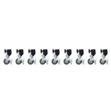 9PCS 22mm Photo Studio Universal Caster Wheel Tripod Pulley Heavy Duty for Light Stands/Studio Boom