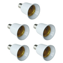 5X E14 to E27 Extend Base LED CFL Light Bulb Lamp Adapter Converter Screw Socket