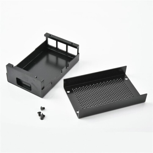 5X for Raspberry Pi 3 Model B+ Case Aluminum Case Case Compatible with Raspberry Pi 3 Model B Also(Black) 1