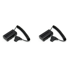 2X Gewickeltes D-Tap-Zu-L-Series-F550-Akku-Dummy-Kabel für Feelworld/Atomos Shinobi Small Hd/Andycine-Kameramonitor