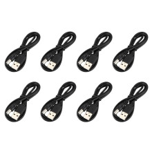 8X USB Cable 5.5mm / 2.1mm 5V Jack Power Cable (Black, 102CM)
