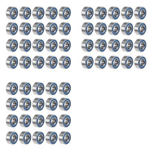 60PCS MR105-2RS 5X10X4mm Bearing Steel Double-Shielded Miniature Bearings,