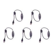 5X USB 5V-12V Temperaturregulator Värmare Termostat 3-Hastighets Justerbar 24W