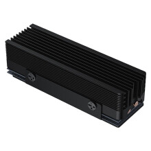 M.2 2280 SSD Kylfläns med 14,8W/MK Thermal Pad 2 Heat Pipes M.2 SSD Kylare för M.2 NVMe 2280 SSD Kylare Svart