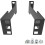 2X 1U Server Rack Depth Extender - 4-Inch/10 cm Deep Recessed Rack Mount Adapter Kit for Network Rack 2