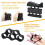 Adjustable Gripper Set Five-Finger Puller Wrist Trainer Fitness Five-Piece Set Black 4