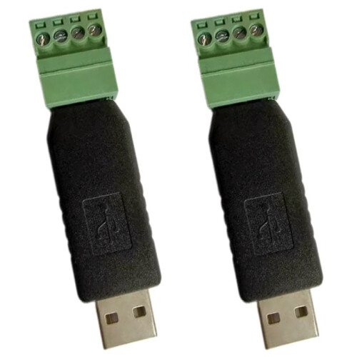 2X Convertidor de Wiegand Wg A USB de 5 V Módulo de Conversión de WG A USB Plug And  para Teclado HID-USB