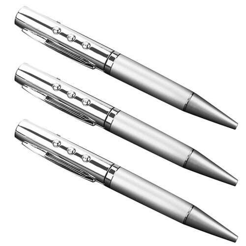 3X Pen MP3 Player USB Portable Music Player Multifunctional Student Writable Pen Player Silver