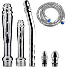3-piece shower kit with long hose for enema