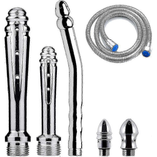 3-piece shower kit with long hose for enema
