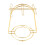 Nordic Home Kitchen Tabletop Coffee Mug Holder 6 Cups Stand Gold Metal Cups Holders Rack Drain Organizer Rack 1