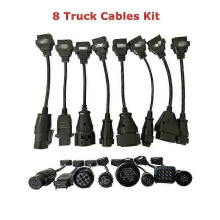 (8 Truck Cables Kit) Aermotor Multidiag PRO BT NEC Relay V2021.11 OBD2 Scanner TCS Pro VCI Real 9241 V3.0/V9.0 PCB 8 Cables Car Truck Diagnostic Tool
