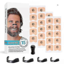 (15Pairs(30PCS), black) 60PCS Magnetic Nasal Strips - Improve Breathing, Reduce Snoring, Boost Sports Performance & Sleep Quality