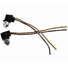 2x H1 Wiring Harness Socket H1 Light Holder Car Wire Connector Cable Plug Adapter Universal for Led Foglight Head Lamp Led Bulb