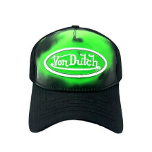 (Black & Green Color Changing Trucker) Von Dutch Trucker Hats / All Styles