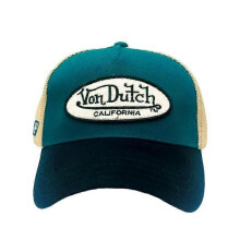 (Teal and Black Terry Logo Classic Trucker) Von Dutch Trucker Hats / All Styles