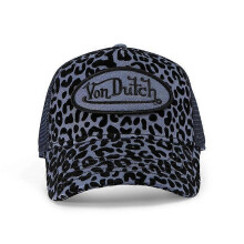 (Blueberry Cheetah Velvet Trucker Hat) Von Dutch Trucker Hats / All Styles