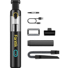 (V8 MATE) Fanttik Slim V8 Mate/V8 Apex/V10 Apex Cordless Car Vacuum High Power, 12000Pa/30AW, RobustClean Mini Vacuum with Flexible Hose and Pet Brush