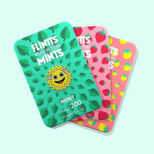 (6 Pack | SAVE 7%) Flintts Mints After Party Variety 3 Pack- Mint, Strawberry Magic Lemon - Natural Flavors, Sugar-Free & Vegan, Dry Mouth Mints