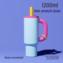 (1050ML, 04) New 40OZ stainless steel insulated cup stainless steel insulated vacuum insulated car cup sports outdoor travel 304