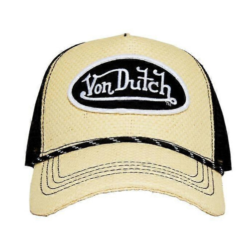 (Black Straw Trucker Hat) Von Dutch Trucker Hats / All Styles