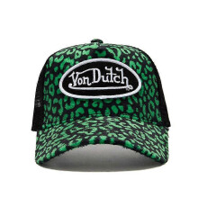 (Lime Cheetah Velvet Trucker) Von Dutch Trucker Hats / All Styles