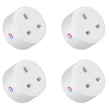 4X Tuya Zigbee Socket 16A Home Powers Monitor Powers Outlet Life Voice Control Alexa Timing DIY UK Plug