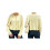 (S, Yellow) Women's Button Down Knit Cardigan Solid Color Long Sleeve Sweater Jacket 2