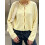 (S, Yellow) Women's Button Down Knit Cardigan Solid Color Long Sleeve Sweater Jacket 3