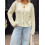 (S, Yellow) Women's Button Down Knit Cardigan Solid Color Long Sleeve Sweater Jacket 5