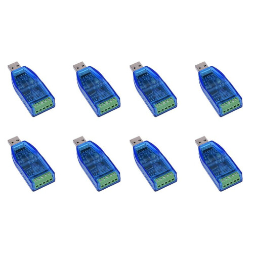 8X USB to RS485 Communication Module Bidirectional Half-Duplex Serial  Converter