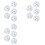 15 Pack LED Battery-Powered Wireless Night Tap Press Lamp Stick- Push Safe Lights Silver 1