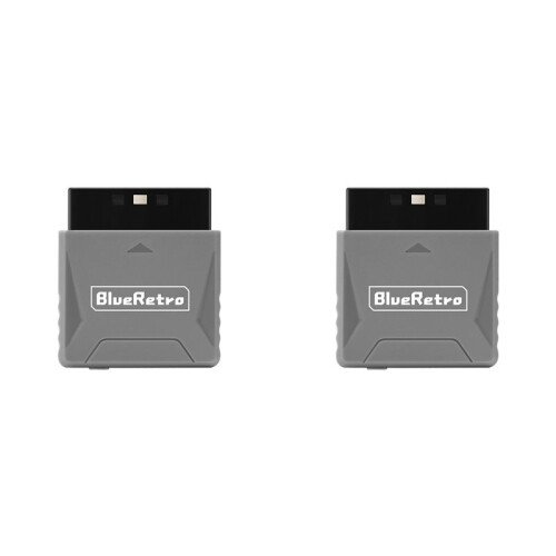 2X Blueretro Receiver Wireless Game Controller Adapter for PS1/PS2 Compatible with PS4 PS5  Wireless Controller D