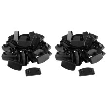 80Pcs 57X9mm Plastic Bed Slat End Caps Holders Plastic Connector Furniture Accessories for Holding Securing Wooden Slats