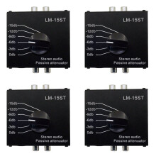 4X Atenuador Pasivo de Audio, Salida de Línea, Tarjeta de Sonido, Altavoz, Micrófono, Puerto de Micrófono, Convertidor de Nivel Alto/Bajo.