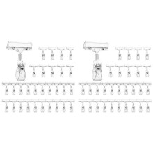 60PCS Clear Sign Clips for Display, Sign Holder Clips for Retail, Plastic Price Sign Clamps Label Tag Acrylic Clips