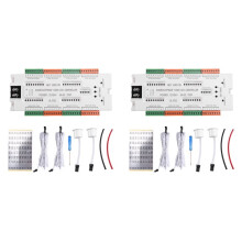 2X Leiter-Nachtlicht, 32 Kanäle, Treppen-LED-Bewegungsmelder, Verhindert Kurzschluss, Controller, DC12V/24V