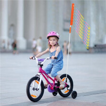 2X Adjustable Bicycle Flag with Pole for Safe Reflective Waterproof Warning Flag for Mobility Tricycle Go Kart ATV