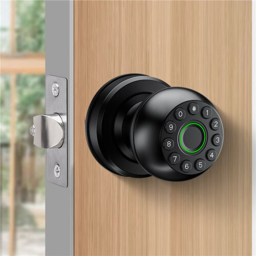 2X  Password Lock Fingerprint Door Lock App Remote Control Passcode Unlock Electronic Touchscreen Keypad Indoor 2