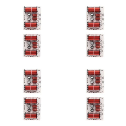 8X 150W HiFi Crossover Filter Module 3 Way Speaker Frequency Divider for DIY Home Speaker Treble Medium Bass
