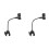 2X Supporto per Microfono, Braccio Versatile per Microfono per Treppiede da Scrivania, Supporto per Microfono A Collo D'Oca con Supporto per Microfono 1