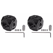 2X New 1/4 Adapter Rotatable 3/8 Screw Hole Adapter Photography Universal Tripod Hand Microphone Adapter