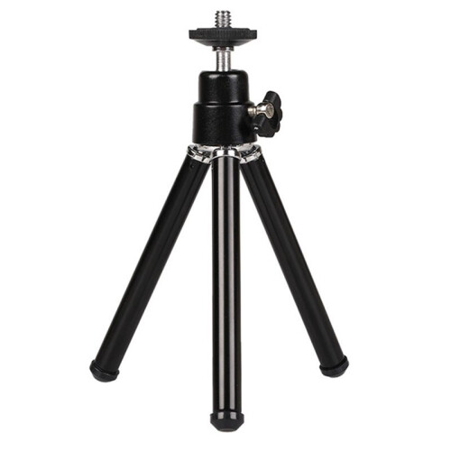 3X   Portable Tripod Adjustable  Tripod Aluminum Alloy for  Camera Projector Black 1