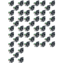 Adaptateur de Borne à Vis pour Montage sur Panneau RJ45 Femelle 50 Pièces, Type D RJ45 8P8C Femelle Vers Borne 8 Broches